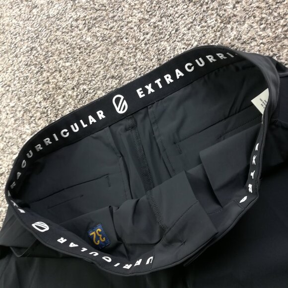 Extracurricular Golf Pants Chauncey Nylon Stretch Mens 32x32 Jet Black - Picture 3 of 10